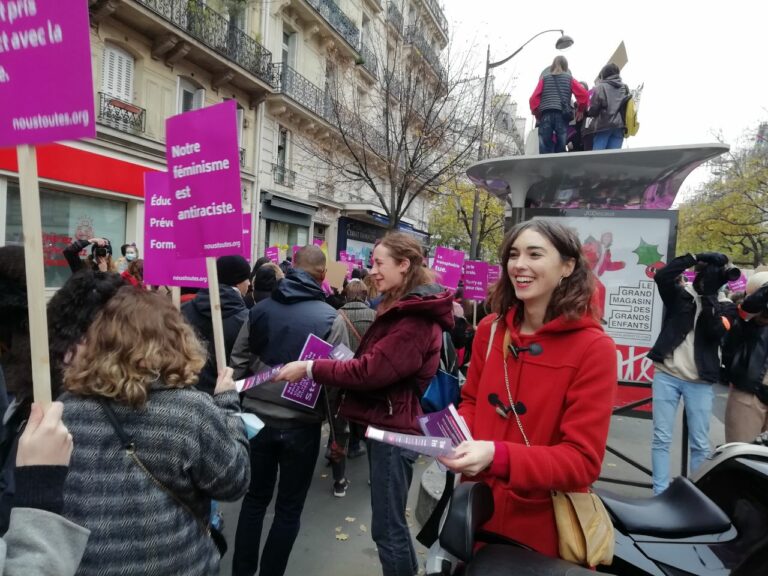 Agathe Mametz manifestation toutes des femmes